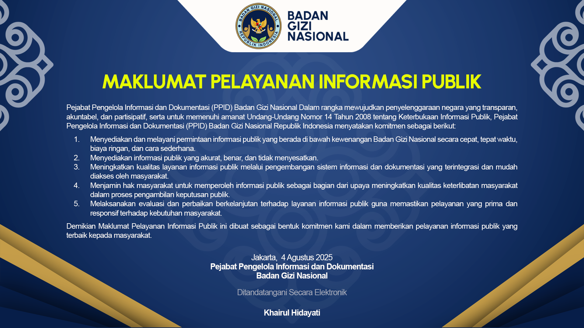Maklumat Layanan